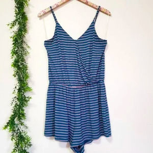 American Eagle wrap striped Romper S